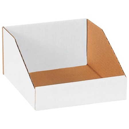 Bsc Preferred 8 x 9 x 4-1/2'' White Bin Boxes, 50PK BUY00087625